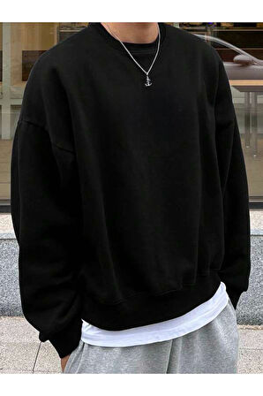 Oversize Rahat Kalıp Basic Sweatshirt - 5 Farklı Renk Seçeneğiyle