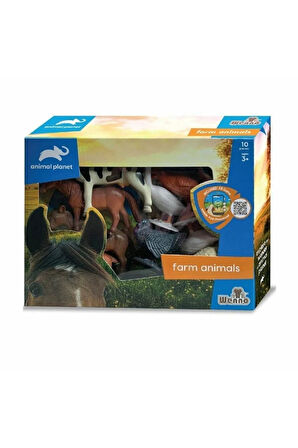 Kutulu 10 Parça Çiftlik Hayvanları Seti
