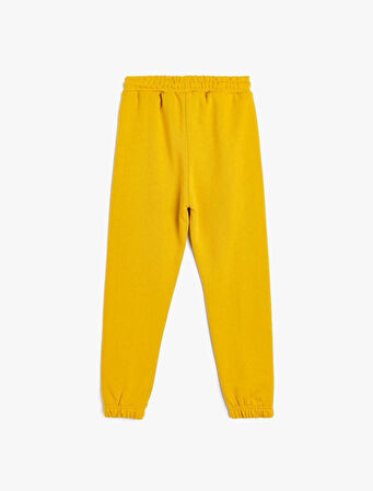 Erkek Çocuk Jogger Eşofman Altı Cepli Beli Bağlamalı Aplike Detaylı