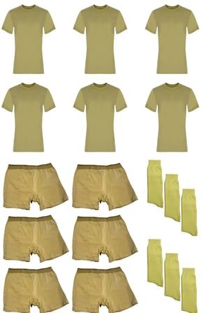 6'lı Paket Asker Fanila-Boxer-Çorap Set Bedelli-Acemi