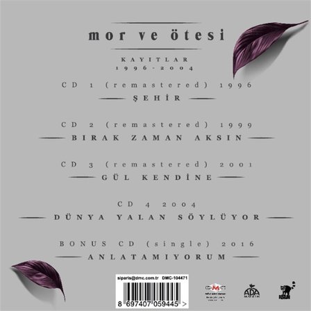 Mor Ve Ötesi Kayıtlar 1996 2004 - 5CD