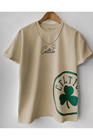 Siyah Oversize Nasa Baskılı T-shirt - Oversize Baskılı garalio