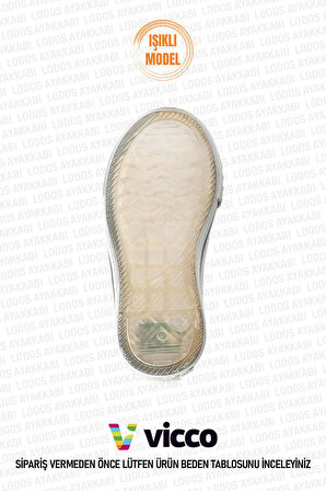 Pino Model Işıklı Kız Bebek ve Çocuk Pudra Spor Ayakkabı