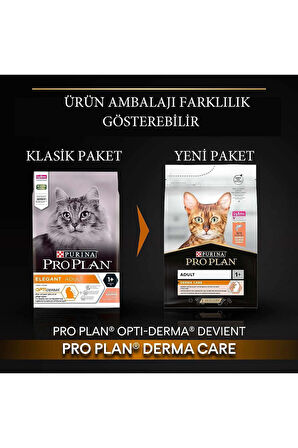 Pro Plan Derma Plus (elegant Adult) Tüy Yumaği Kontrolü Somonlu Kedi Mamasi 10 Kg