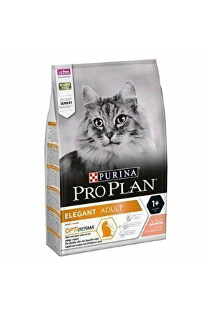 Pro Plan Derma Plus (elegant Adult) Tüy Yumaği Kontrolü Somonlu Kedi Mamasi 10 Kg