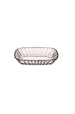 Paşabahçe mezze 8 li kayık tabak - kahvaltılık çerezlik 16x10 cm.