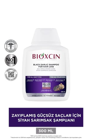 Siyah Sarımsaklı Şampuan 300 Ml -  Yıpranmış Ve Hassas Saçlar
