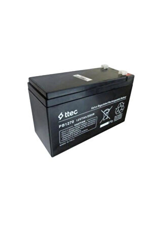 Black/siyah 12v 7 Ah Akü Kurı Bakımsız Akü 2021 Üretimli Güncel 12v7ah
