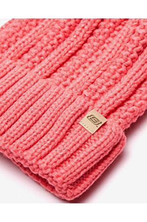 Headwear M Logo Beanie Kadın Pembe Bere S222483-611