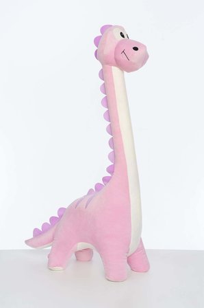 NW NessiWorld Dinozor Peluş Uyku Arkadaşı Pembe 100 cm