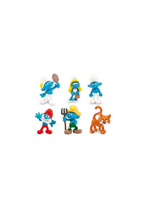 PUF14000 Şirinler 6lı Figür Set