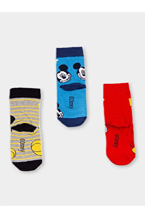 Lisanslı Erkek Çocuk 3 Çift Soket Çorap 20500
