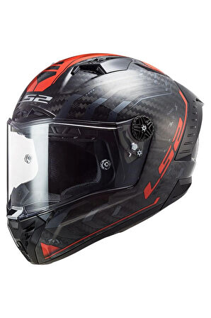 Thunder Karbon Sputnık Metal Kırmızı Kask