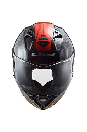 Thunder Karbon Sputnık Metal Kırmızı Kask