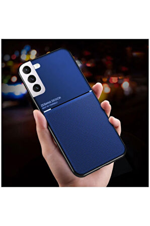 Samsung Galaxy S21 Fe 5g Uyumlu Kılıf Design Silikon Kılıf Mavi