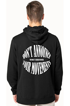 AYMONTANA Be happy baskılı kapüşönlü Sweatshirt