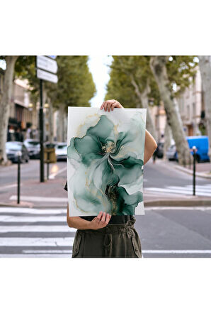 Çerçevesiz Poster Dijital Baskı Zümrüt Çiçeği- 50x70