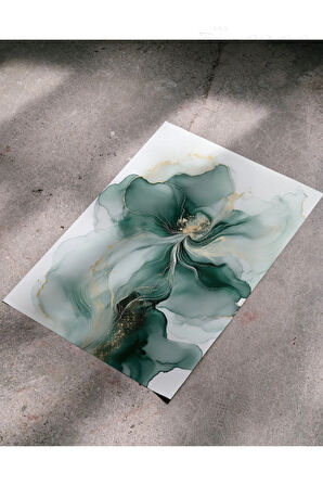 Çerçevesiz Poster Dijital Baskı Zümrüt Çiçeği- 50x70