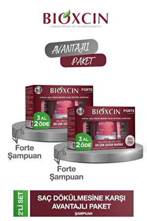 Bioxcin Forte Şampuan 300 ml - 3 Al 2 Öde X 2 Adet