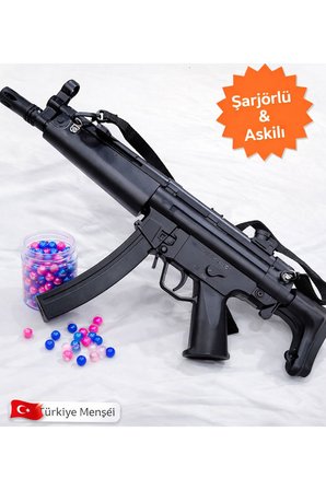 Urfakent Oyuncak Tabanca Siyah Şarjörlü Askılı