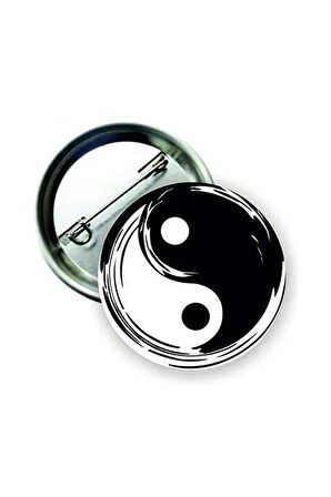 Yin Yang Buton Rozet