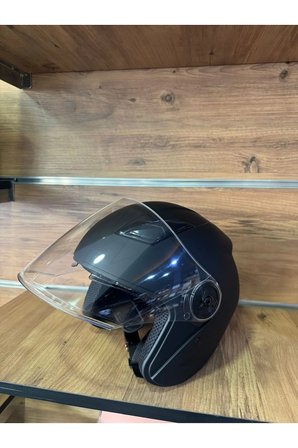 Mat Siyah Açık Kask