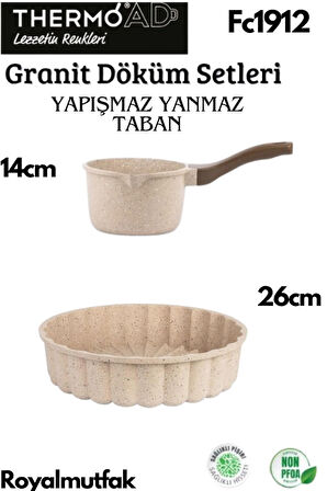 Thermoad 2'Li Vizon Set (Tart Kalıbı-Sosluk&Sütlük)