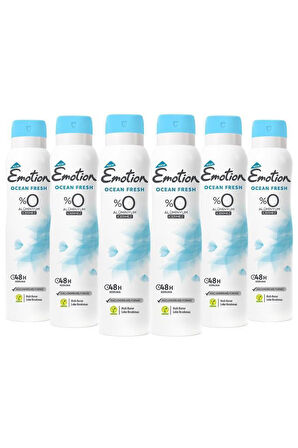 Emotion Ocean Fresh Kadın Deodorant 6x150ml