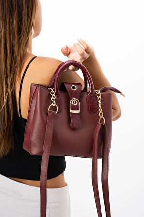 Kadın Çapraz ve El Askılı 2 Bölmeli Çanta