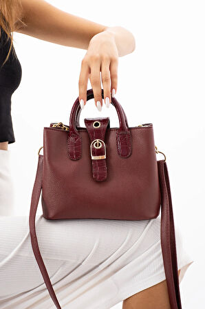 Kadın Çapraz ve El Askılı 2 Bölmeli Çanta