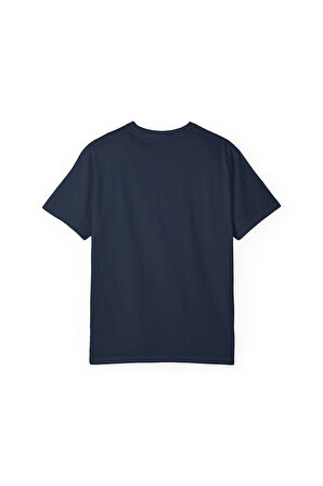 Unisex Beşiktaş ilçe Türkiye Şehir Baskılı Lacivert Basic Tshirt
