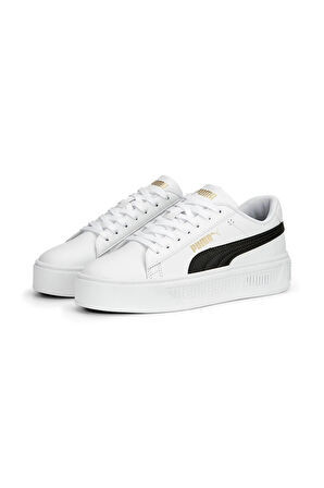 Puma 390758-04 Smash Platform V3 Beyaz Kadın Sneaker Spor Ayakkabı