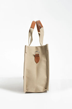 KANVAZ KUMAŞ ÜÇ GÖZLÜ BÜYÜK OMUZ ÇANTASI