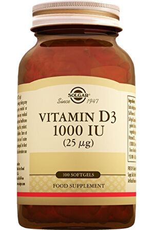 Vitamin D3 1000 Iu 100 Sofjel