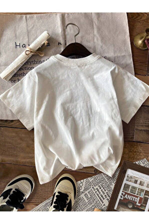 Unisex Arizona Baskılı Oversize T-Shirt