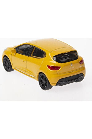 1:36 Ölçek Renault Clio Diecast Çek Bırak Model Araba (sarı)