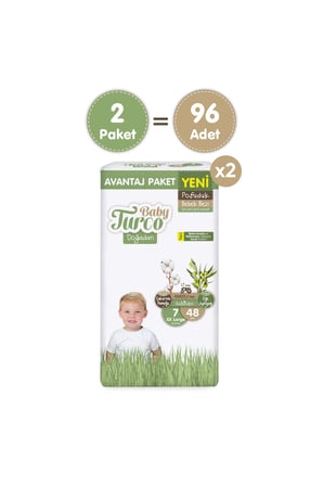 Doğadan Süper Avantaj Paketi Pofuduk Bebek Bezi 7 Numara Xxlarge 96 Adet