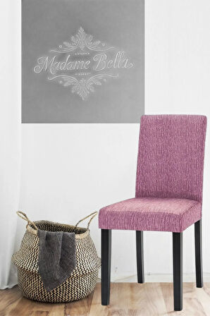 İndigo Çubuk desen jakarlı esnek yıkanabilir lastikli 1 Adet 45x45x60 Boyutunda sandalye kılıfı
