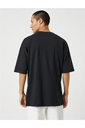 Y23 3sam10059hk Siyah 999 Erkek Jersey Pamuk T-shirt