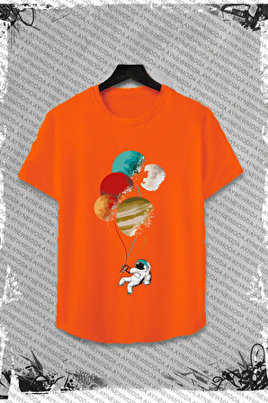 Unisex Siyah Baskılı T-Shirt