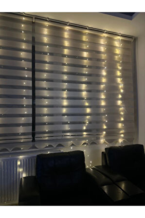 Perde Led 3mx3m Kumandalı 8 Fonksıyonlu 300 Ledli 10 Sarkıtlı Usb Girişli.