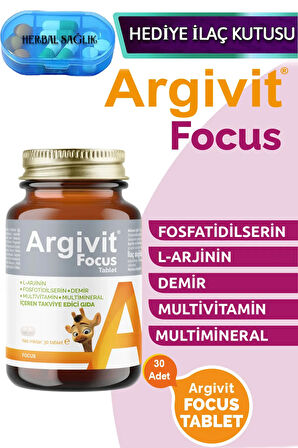 Focus 30 Adet Tablet - (Fosfatidilserin-Larjinin-Multivitamin Ve Multimineral)
