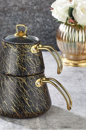 Elegance Granit Lüks çaydanlık Orta Boy