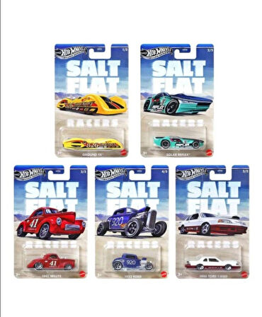 HotWheels SALT FLAT Uzun Kart 5'li Set 
