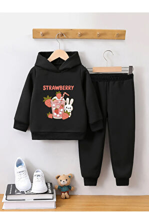 StrawBerry Premium 3. İplik Compact Sweatshirt & Eşofman Takımı - 2 Parça Spor Takım