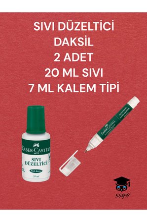 SIVI DÜZELTİCİ DAKSİL 2 ADET 20 ML SIVI 7 ML KALEM TİPİ