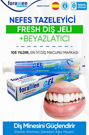 Foramen Nefes Tazeleyici Beyazlatıcı Fresh Diş Jeli 75 Ml/90 gr