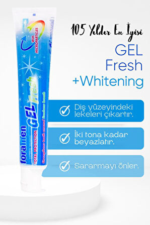 Foramen Nefes Tazeleyici Beyazlatıcı Fresh Diş Jeli 75 Ml/90 gr