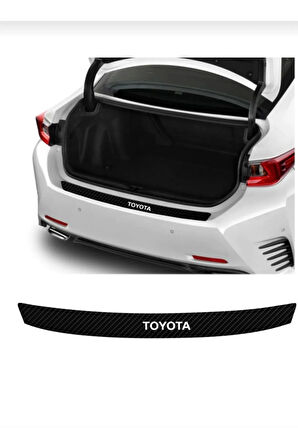 knspt seri001  Toyota Corolla Bağaj ve Kapı Eşiği Karbon Sticker (5Lİ SET)