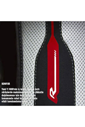 Y.100r Night Rider Kapalı Motosiklet Kaskı